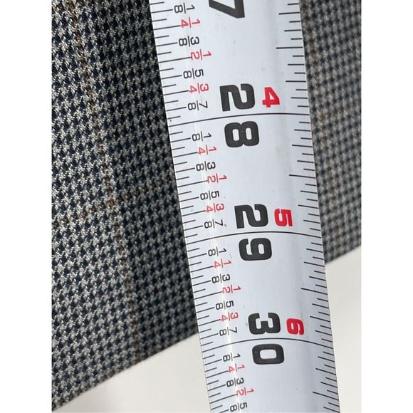 Izod Blazer Men's Size 40S Houndstooth Black Gray Brown 2 Button Sport Coat - Picture 6 of 13